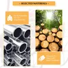Collage showing materials used for a product, including metal pipes and wood logs. Podgląd zdjęcia produktu