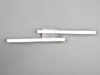 LED stropné svetlo 2 plamene strieborná matná 56x9cm Náhľad obrázku produktu 6