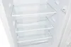 Interior of a white refrigerator with glass shelves. Produktbild-Vorschau