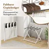 Skládací stojan na kufry s 2patrovým designovým nosičem Náhled obrázku produktu 4