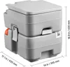 SucceBuy Tragbare Toilette mit 20 L abnehmbarem Produktbild-Vorschau 8