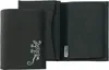 A black wallet with a gecko design is shown. Produktbild-Vorschau