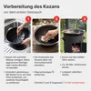 Feuerstelle 36 cm 2mm Stahl mit 10L Gusseisen Kazan Plov Produktbild-Vorschau 9