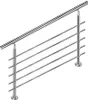 JOIEYOU Edelstahl Treppengeländer Außen 200cm Handlauf Produktbild-Vorschau 4