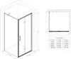 Technical drawing and size chart for a shower enclosure. Produktbild-Vorschau