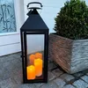 Lanterna da giardino XXL in metallo nero 54cm Anteprima dell’immagine prodotto 4