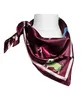 Nickituch DACKEL Burgundy Weinrot 70x70 Satin Damen Produktbild-Vorschau 1