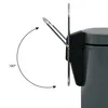 MSV Bad/Toiletten-Treteimer - dunkelgrau - 3 Liter - 17 x Produktbild-Vorschau 3
