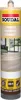 A tube of Soudal Parkett sealant in a light oak color, shown against a background with a depiction of a modern living room with wooden flooring. Produktbild-Vorschau