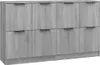 Sideboards 2 Stk. Grau Sonoma 60x30x70 cm Holzwerkstoff , Produktbild-Vorschau 2