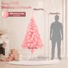 QEENTOE Kunstkerstboom, 180 cm, kerstboom van roze PVC, Productafbeelding-voorbeeld 2