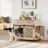 Hundebox auf Rädern, 2 Türen, 2 Schubladen, für mittlere Produktbild-Vorschau 4