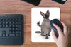 MuchoWow® Mauspad Mousepad Eine kratzende Sphynx auf weißem Produktbild-Vorschau 4