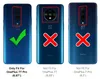 Three images of phone backs showing compatibility with a specific phone model. Náhľad obrázku produktu