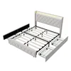 INONEFT Polsterbett 140x200cm mit LED und USB, Bett mit 4 Produktbild-Vorschau 13