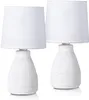 sada 2 stolních nebo nočních lamp BRUBAKER 28 cm Přírodní Náhled obrázku produktu 1