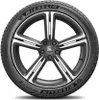 A close-up studio shot of a Michelin Pilot Alpin 5 tire mounted on a multi-spoke alloy wheel. Produktbild-Vorschau