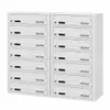 14-fach Briefkastenanlage Grau Ral 7035, 25 cm Tiefe, 14er Produktbild-Vorschau 1