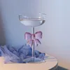 Šampanské sklo Ružový luk Móda Clear Tall Wine Glass Cup Náhľad obrázku produktu 3