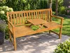 Gartenbank mit Tisch aus Akazienholz Produktbild-Vorschau 3