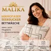 4 teilige Seersucker Bettwäsche, 2x 135x200 + 2x 80x80 cm, Produktbild-Vorschau 2