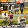 2-in-1 XXL Hunde-Fahrradanhänger mit Dachöffnung, Produktbild-Vorschau 3
