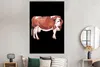 MuchoWow® Poster Kuh - Tiere - Braun - Schwarz 120x180 cm - Produktbild-Vorschau 4