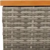 vidaXL Stolik ogrodowy szary 70x70x25 cm rattan i drewno Podgląd zdjęcia produktu 8