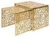 Table basse artisanale ABSTRACT 50cm set de 2 pièces or au Voir les images du produit 9