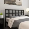 vidaXL Kopfteil Schwarz 165,5x4x100 cm Massivholz Kiefer - Produktbild-Vorschau 5