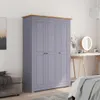 VidaXL 282662, Grau, Garderobe, 4 Regale, 3 Tür(en), Grau, Produktbild-Vorschau 16