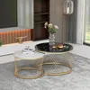 MODFU Table Basse - Ensemble 2 Tables Rondes Gigogne MDF Voir les images du produit 6