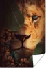 MuchoWow® Poster Löwe - Dschungel - Pflanzen 20x30 cm - Produktbild-Vorschau 1
