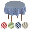 Tischdecke Fleckenresistente Karo Blau Dunkelblau - GRETA - Produktbild-Vorschau 1
