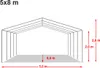 TOOLPORT Lagerzelt 5x8 m Zelthalle Unterstand Weidezelt PVC Produktbild-Vorschau 10