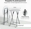 CASARIA® Stehtisch Klappbar 110cm Hoch Rund Ø 60cm Outdoor Produktbild-Vorschau 2