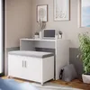 Vicco Schreibtisch Flona, 93.2 cm, Weiß/Anthrazit Produktbild-Vorschau 4