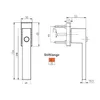 Design Fenstergriff Rasterolive Schwarz Aluminium Produktbild-Vorschau 2