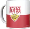 VfB Stuttgart Tasse aus Keramik 0,33 l Brustring rot weiß Produktbild-Vorschau 1