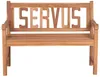 Gartenbank  Servus Teak 2-Sitzer Wetterfest Bank Teakholz Produktbild-Vorschau 2