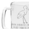 Mr. & Mrs. Panda Krug Storch - Transparent - Geschenk, Gute Produktbild-Vorschau 5