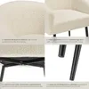 Fauteuil Mysig beige, rembourrage épais et tissu bouclette Voir les images du produit 4