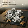 MUVELL 6x Espressotassen á 60 ml | Chrome | Italian Style | Produktbild-Vorschau 5
