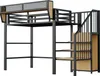 STILVORA Hochbett 90x200 Bettgestell Jugendbett mit Produktbild-Vorschau 9