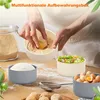 4er Set Pizza-Teigboxen mit Deckel – Runde Silikon-Behälter Produktbild-Vorschau 5
