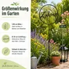 Gartenstab Metall Schwarz mit 'Zuhause' Schriftzug (30 cm), Produktbild-Vorschau 4