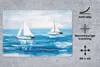 MuchoWow® Schreibtischunterlage Malerei - Ölfarbe - Boot - Produktbild-Vorschau 2