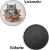 Katze im Karton Magnet für Katzenfans Produktbild-Vorschau 2