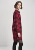 Urban Classics Ladies - Koszula flanelowa w kratę czerwona Podgląd zdjęcia produktu 4
