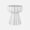 A striped stool on a white background. Produktbild-Vorschau
